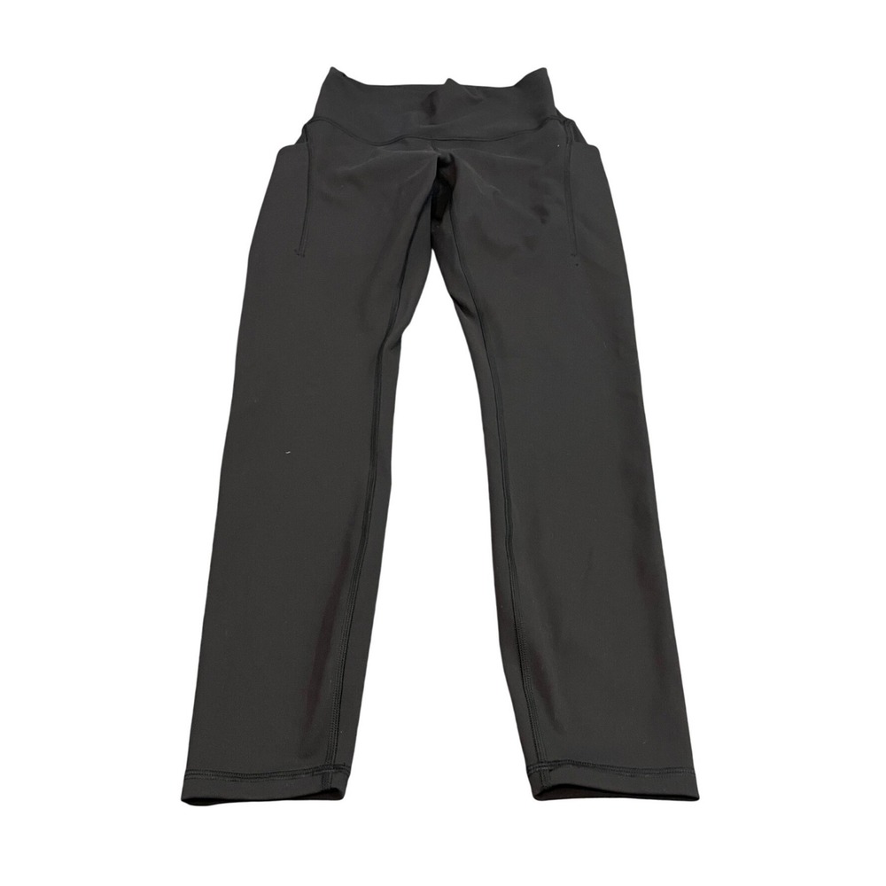 Lululemon Wunder Train High Rise Tight Pockets 25" Women 6 Black LW5EPSS